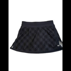 Women's Nike Dri-Fit Argyle Print Stretchy Golf Skirt charcoal gray Size XS